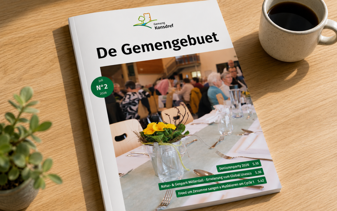 Déi nei Editioun vum Gemengebuet ass elo disponibel // La nouvelle édition du bulletin communal est désormais disponible