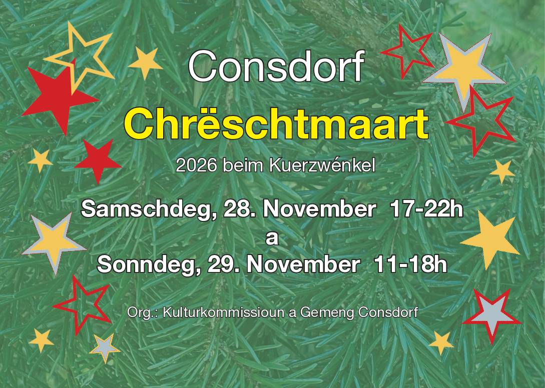 Flyer Chrëschtmaart 2026