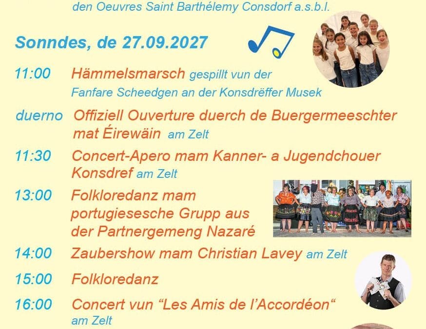 Flyer Duerffest 2026 – Programm 1