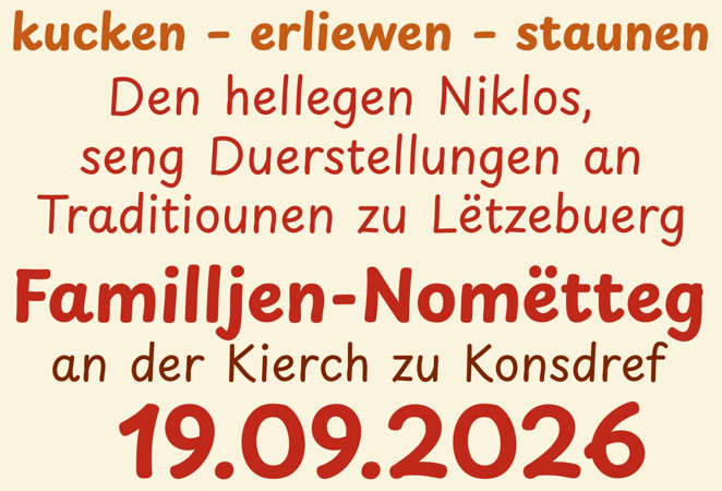 Niklosexpo – Familljen-Nomëtteg